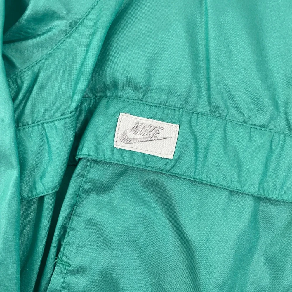 VTG Nike Teal Windbreaker Pullover Jacket Men's Large 90s Half Zip Anorak